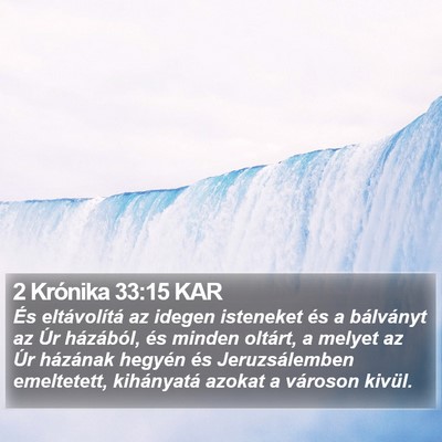 2 Krónika 33:15 KAR Bible Verse Image