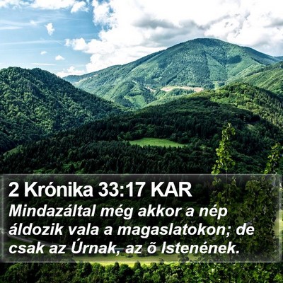 2 Krónika 33:17 KAR Bible Verse Image