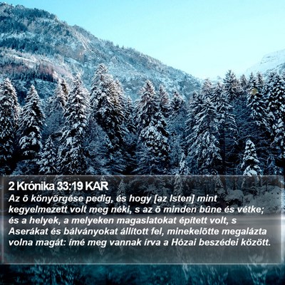 2 Krónika 33:19 KAR Bible Verse Image