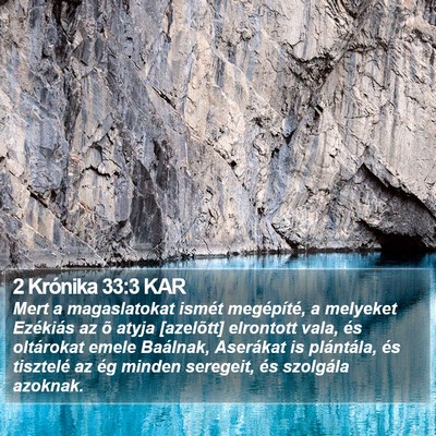 2 Krónika 33:3 KAR Bible Verse Image