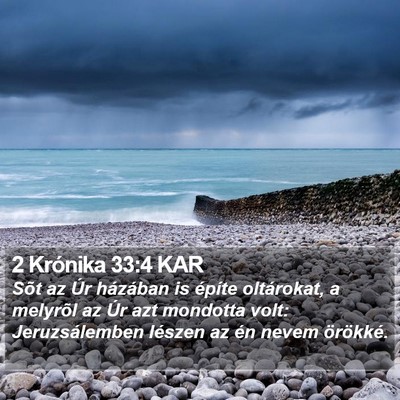 2 Krónika 33:4 KAR Bible Verse Image