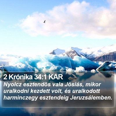 2 Krónika 34:1 KAR Bible Verse Image