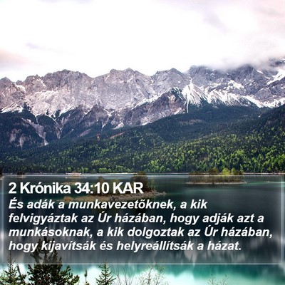 2 Krónika 34:10 KAR Bible Verse Image