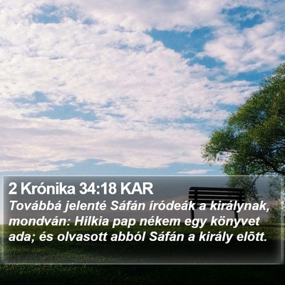2 Krónika 34:18 KAR Bible Verse Image