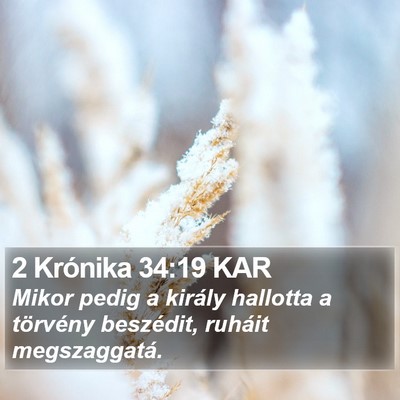 2 Krónika 34:19 KAR Bible Verse Image
