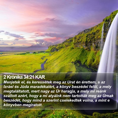 2 Krónika 34:21 KAR Bible Verse Image