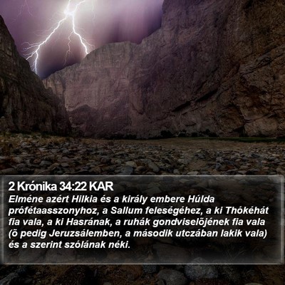 2 Krónika 34:22 KAR Bible Verse Image