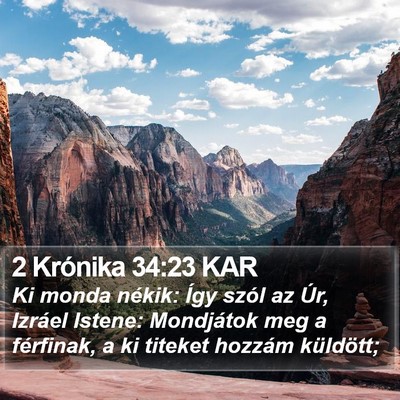 2 Krónika 34:23 KAR Bible Verse Image