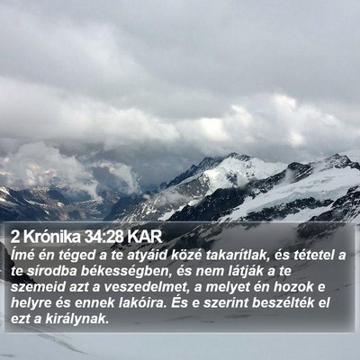 2 Krónika 34:28 KAR Bible Verse Image