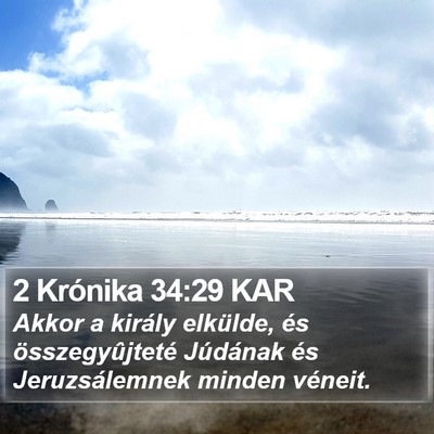 2 Krónika 34:29 KAR Bible Verse Image