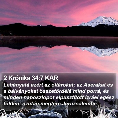 2 Krónika 34:7 KAR Bible Verse Image