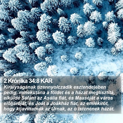 2 Krónika 34:8 KAR Bible Verse Image