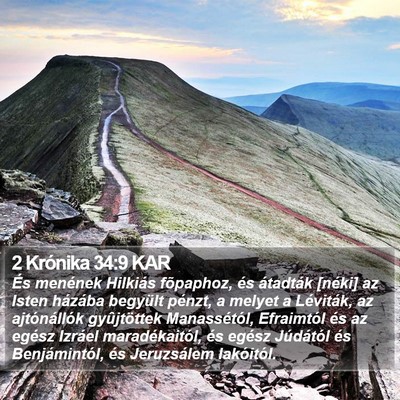 2 Krónika 34:9 KAR Bible Verse Image