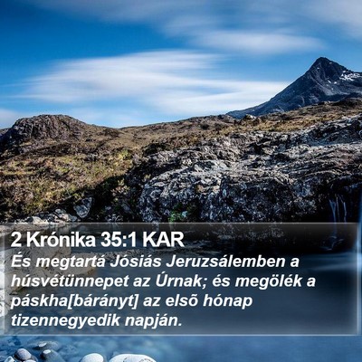 2 Krónika 35:1 KAR Bible Verse Image