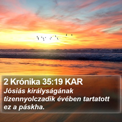 2 Krónika 35:19 KAR Bible Verse Image