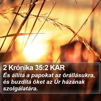 2 Krónika 35:2 KAR Bible Verse Image