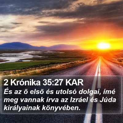 2 Krónika 35:27 KAR Bible Verse Image
