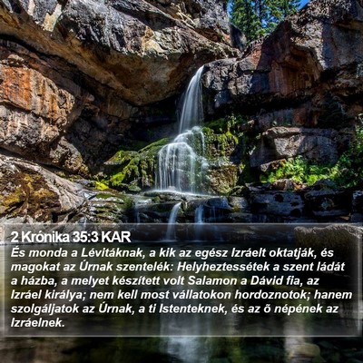 2 Krónika 35:3 KAR Bible Verse Image