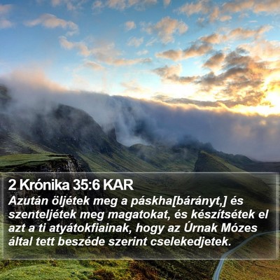 2 Krónika 35:6 KAR Bible Verse Image