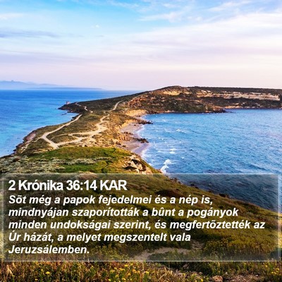 2 Krónika 36:14 KAR Bible Verse Image