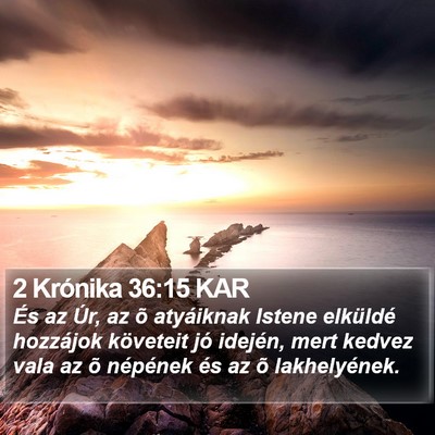 2 Krónika 36:15 KAR Bible Verse Image