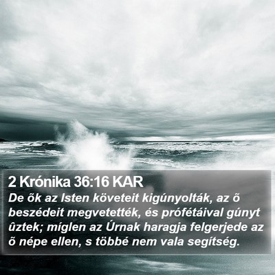 2 Krónika 36:16 KAR Bible Verse Image