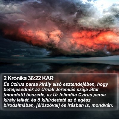 2 Krónika 36:22 KAR Bible Verse Image