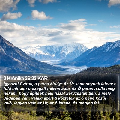 2 Krónika 36:23 KAR Bible Verse Image