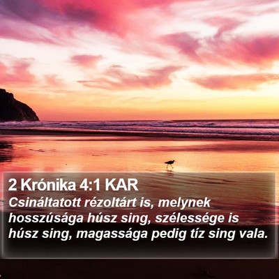 2 Krónika 4:1 KAR Bible Verse Image