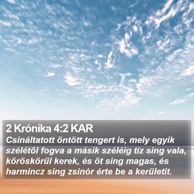 2 Krónika 4:2 KAR Bible Verse Image