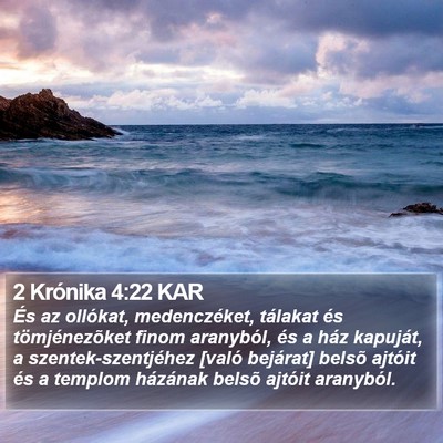 2 Krónika 4:22 KAR Bible Verse Image