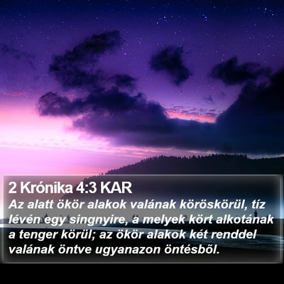 2 Krónika 4:3 KAR Bible Verse Image