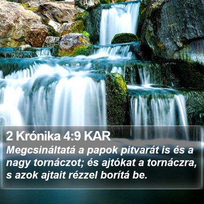 2 Krónika 4:9 KAR Bible Verse Image