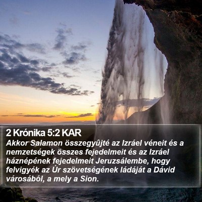 2 Krónika 5:2 KAR Bible Verse Image