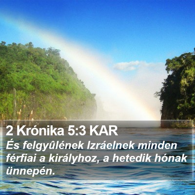 2 Krónika 5:3 KAR Bible Verse Image