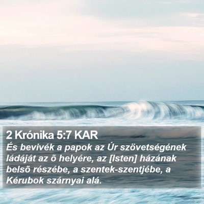 2 Krónika 5:7 KAR Bible Verse Image