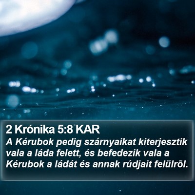 2 Krónika 5:8 KAR Bible Verse Image