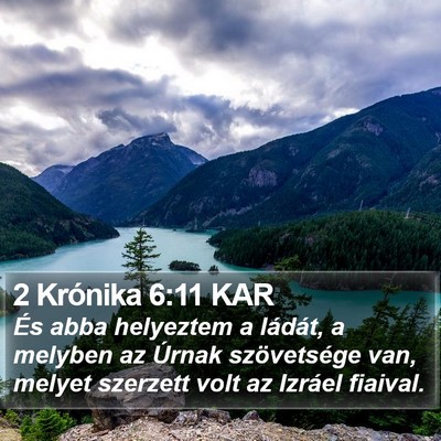 2 Krónika 6:11 KAR Bible Verse Image