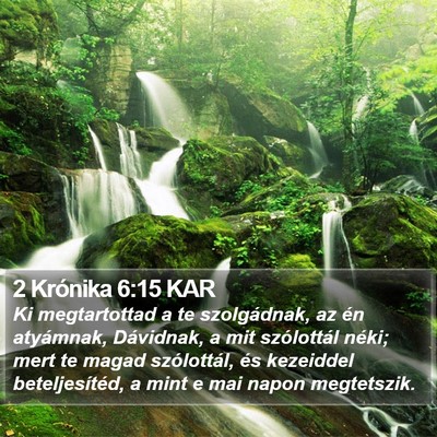 2 Krónika 6:15 KAR Bible Verse Image
