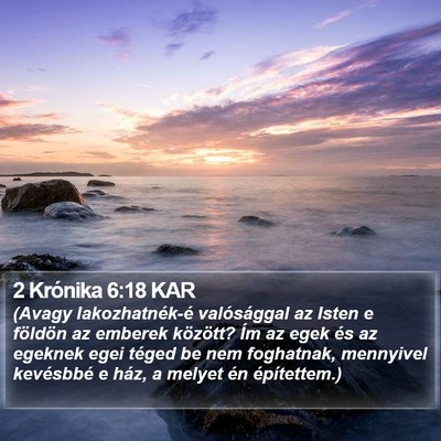 2 Krónika 6:18 KAR Bible Verse Image