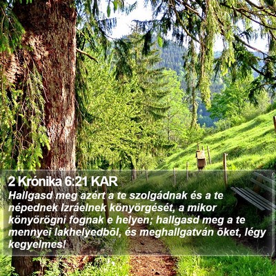 2 Krónika 6:21 KAR Bible Verse Image