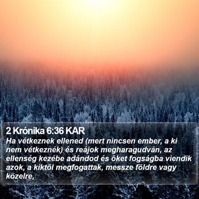 2 Krónika 6:36 KAR Bible Verse Image