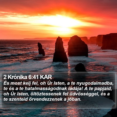 2 Krónika 6:41 KAR Bible Verse Image