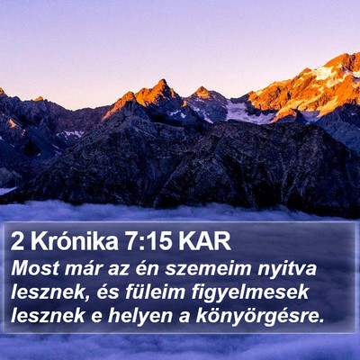 2 Krónika 7:15 KAR Bible Verse Image