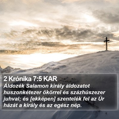 2 Krónika 7:5 KAR Bible Verse Image