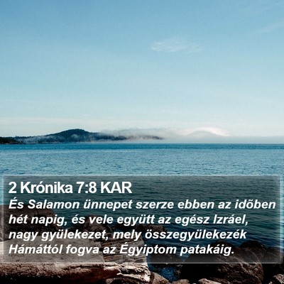 2 Krónika 7:8 KAR Bible Verse Image