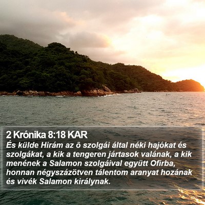 2 Krónika 8:18 KAR Bible Verse Image