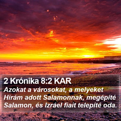 2 Krónika 8:2 KAR Bible Verse Image