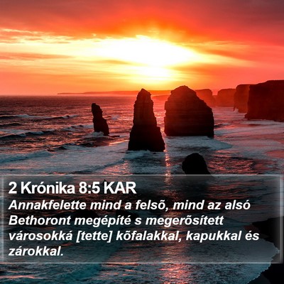 2 Krónika 8:5 KAR Bible Verse Image