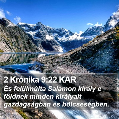 2 Krónika 9:22 KAR Bible Verse Image